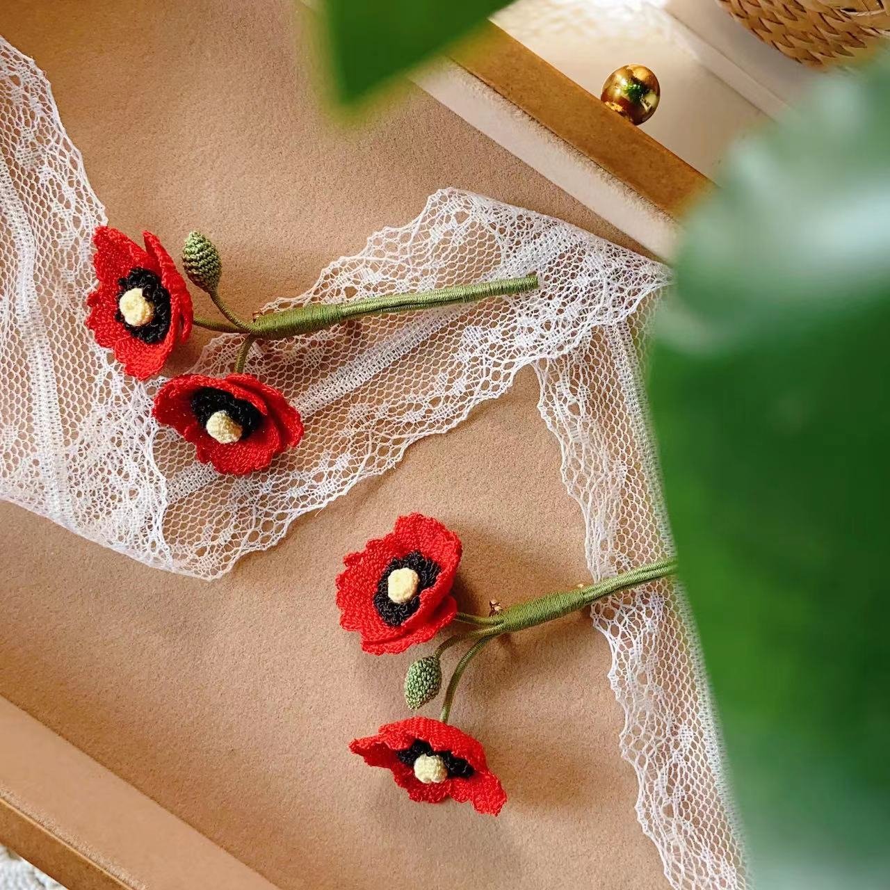 Remembrance Poppies Brooch - Image 2