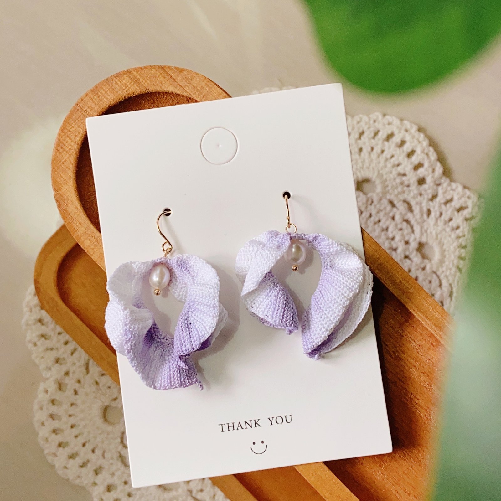 Dove Flower Earrings - Image 2