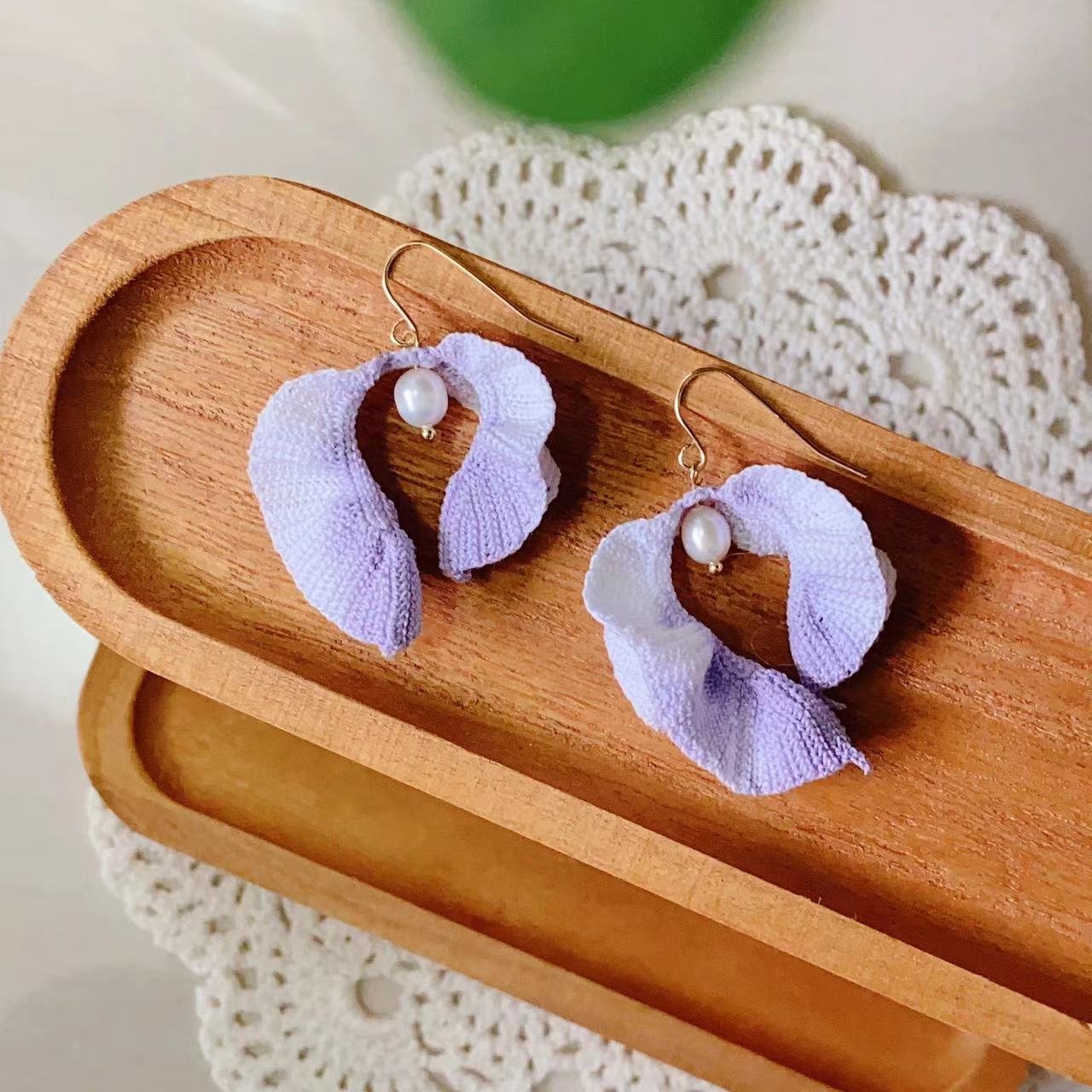 Dove Flower Earrings