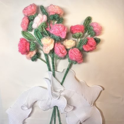 Crochet rose bouquet (Multiple Flowers)