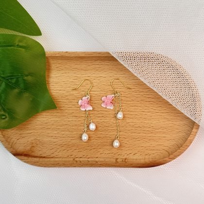 Butterfly Earrings(Pink)