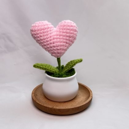 Pink Heart Pot