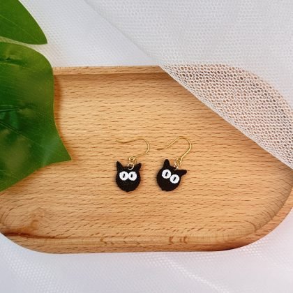 Black Cat Earrings