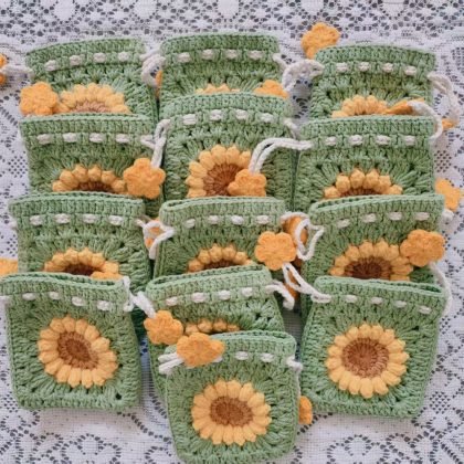 Sunflower Drawstring Bag