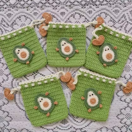 Avocado Drawstring Bag
